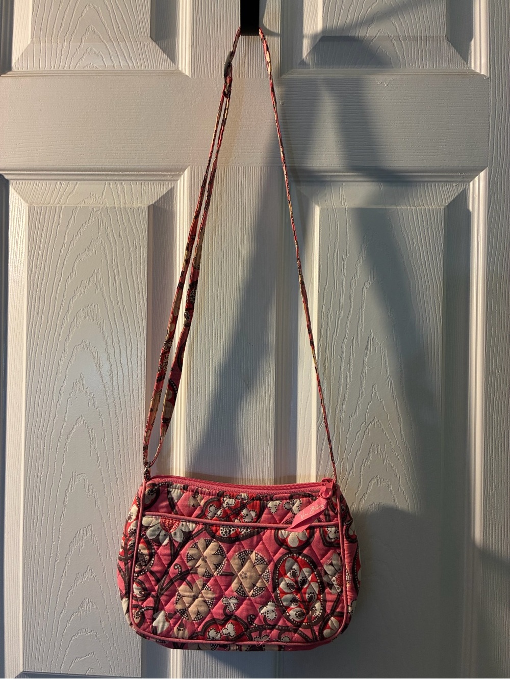 Vera Bradley Pink Quilted Floral Patchwork Crossbody
